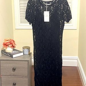 Black lace Zara dress